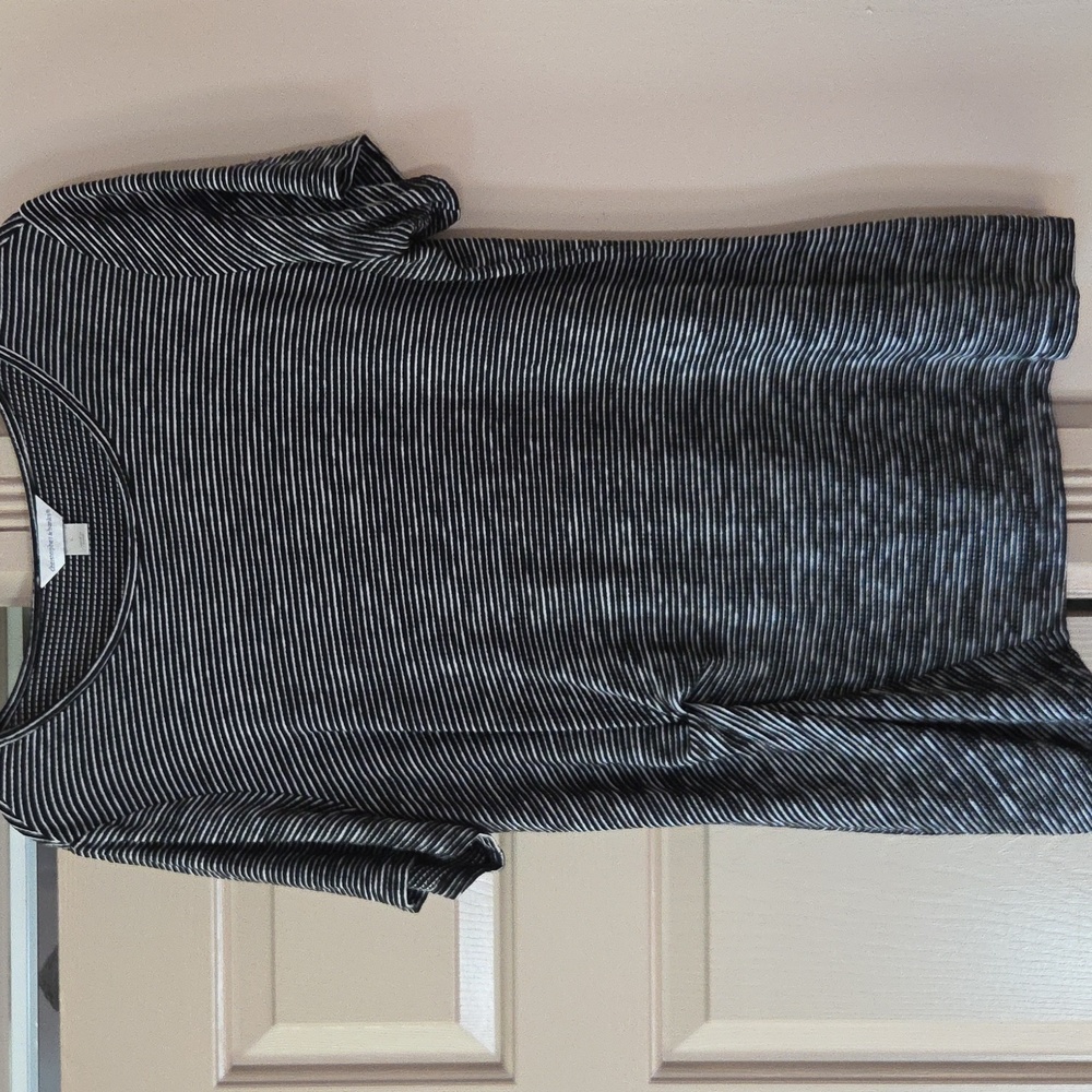 Christopher & Banks Black and White Patterned Top